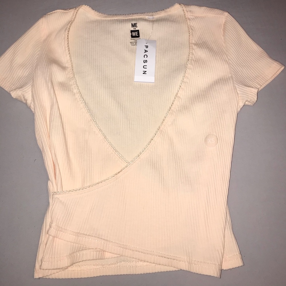surplice wrap top